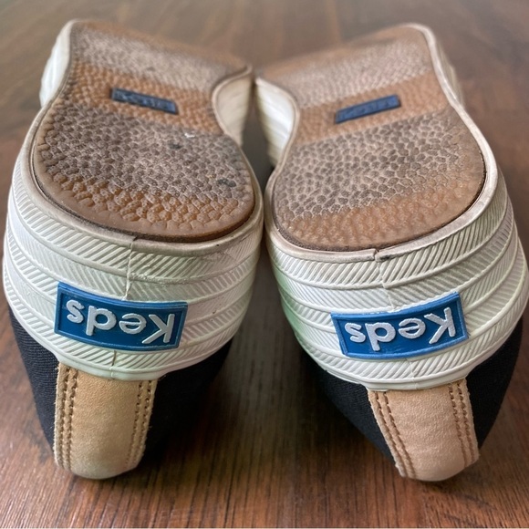 Rifle Paper Co. X Keds Floral Beaded Platform Slip On Black Sneakers SZ 6 - Picture 14 of 15